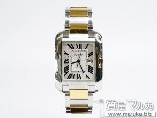 カルティエ タンクアングレーズLM SS PG Qz W5310037|大阪市の買取・質預かり|質屋マルカ