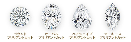 ダイヤモンドの形状の種類1