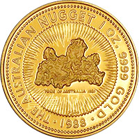 ナゲット金貨　1/4オンス　オーストラリア　約7.78g