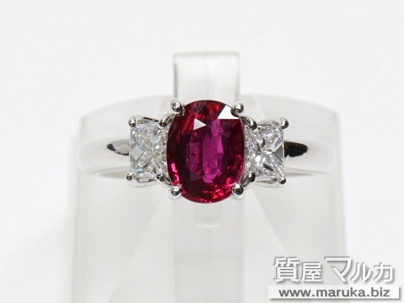 Pt900 ルビー1.47ct ダイヤモンドリングの買取・質預かり｜大阪の質屋マルカ