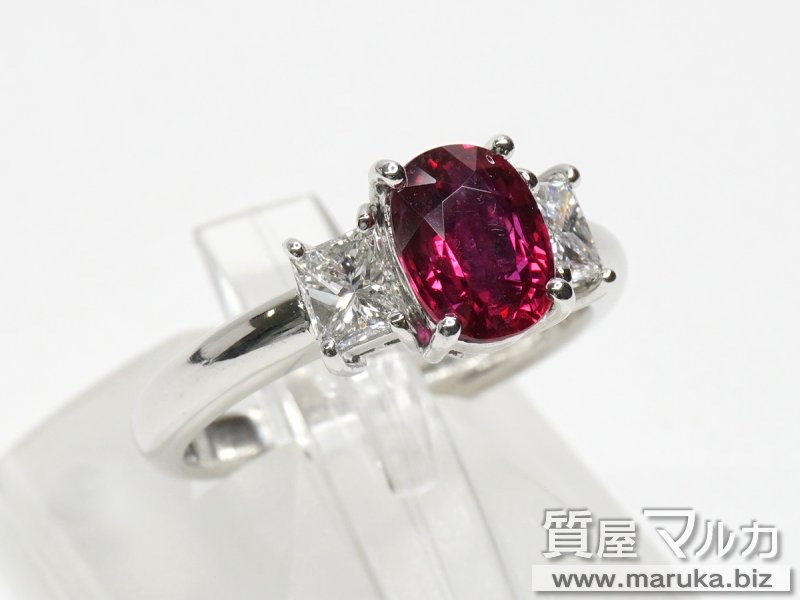 Pt900 ルビー1.47ct ダイヤモンドリングの買取・質預かり｜大阪の質屋マルカ