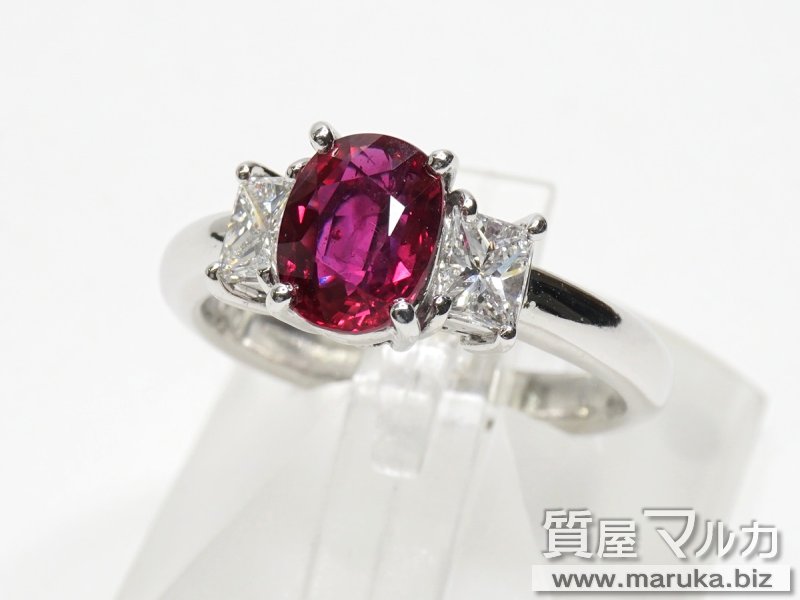 Pt900 ルビー1.47ct ダイヤモンドリングの買取・質預かり｜大阪の質屋マルカ