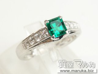 Pt900・エメラルド3.3ct リングの買取・質預かり｜大阪の質屋マルカ