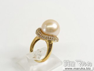 リング・指輪  Pt900 海水産真珠 約10.4mm程度