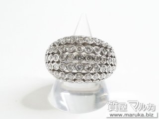 K18WG ダイヤモンド 3.54ct リング｜伊丹市の買取・質預かり｜質屋マルカ